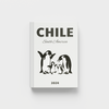 photobook with penguin illustration and 'Chile South America' text on a white background