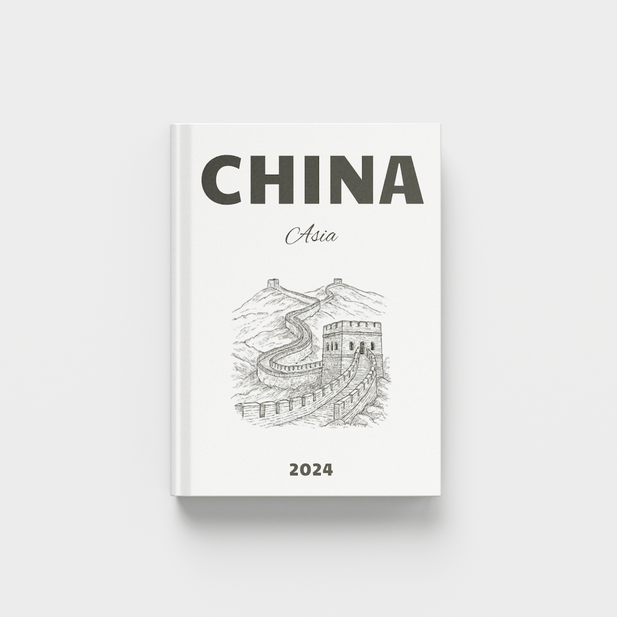 photobook titled 'China Asia' on a white background