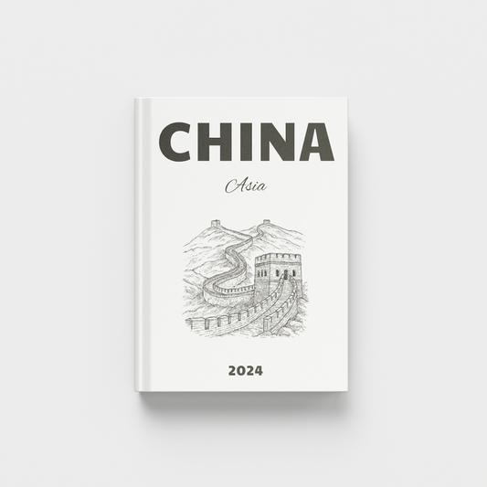 photobook titled 'China Asia' on a white background