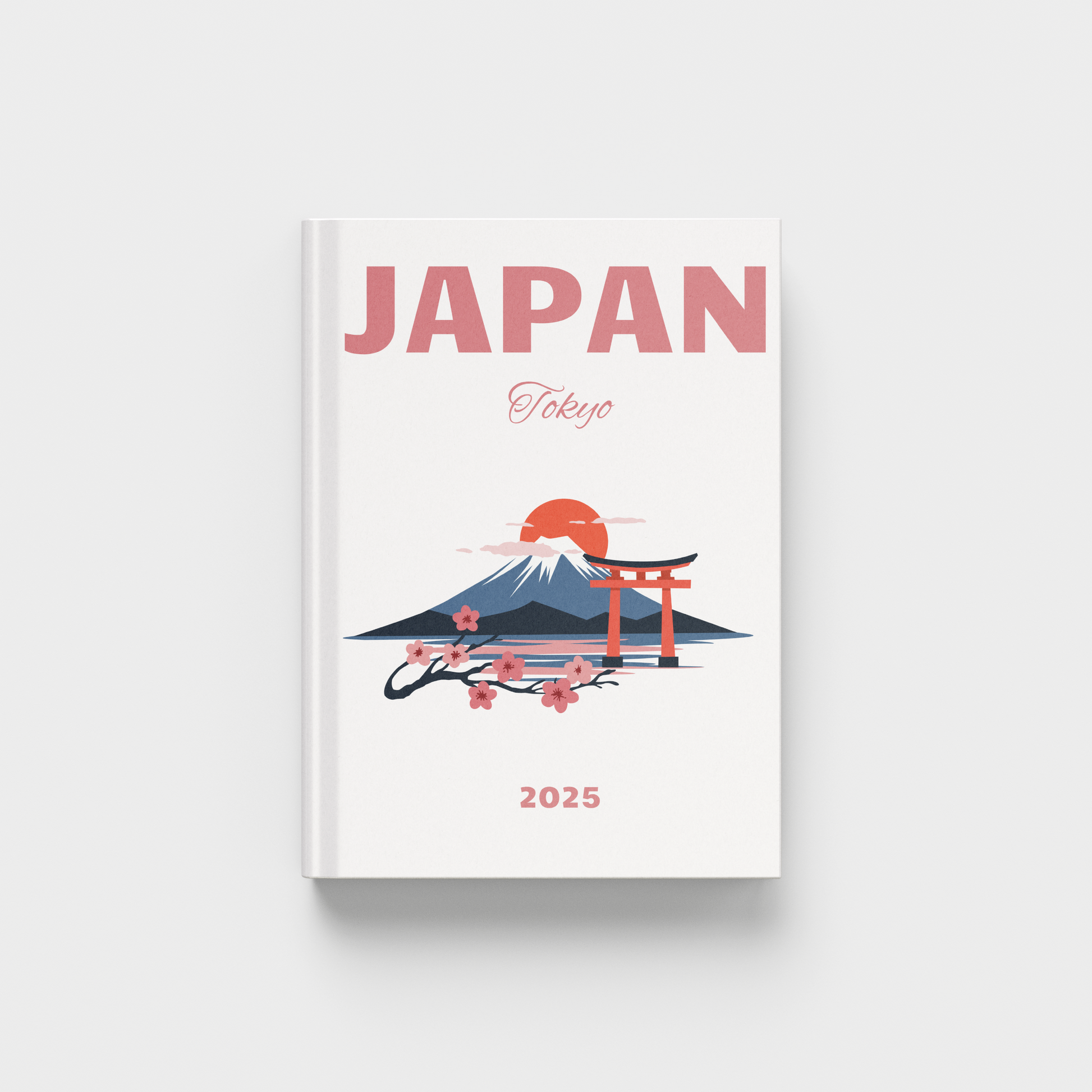 Photobook with 'Japan Tokyo' design on a white background