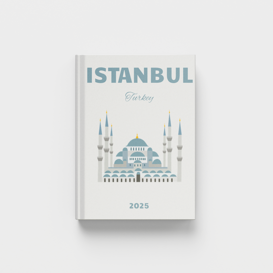 photobook with Istanbul design on a white background
