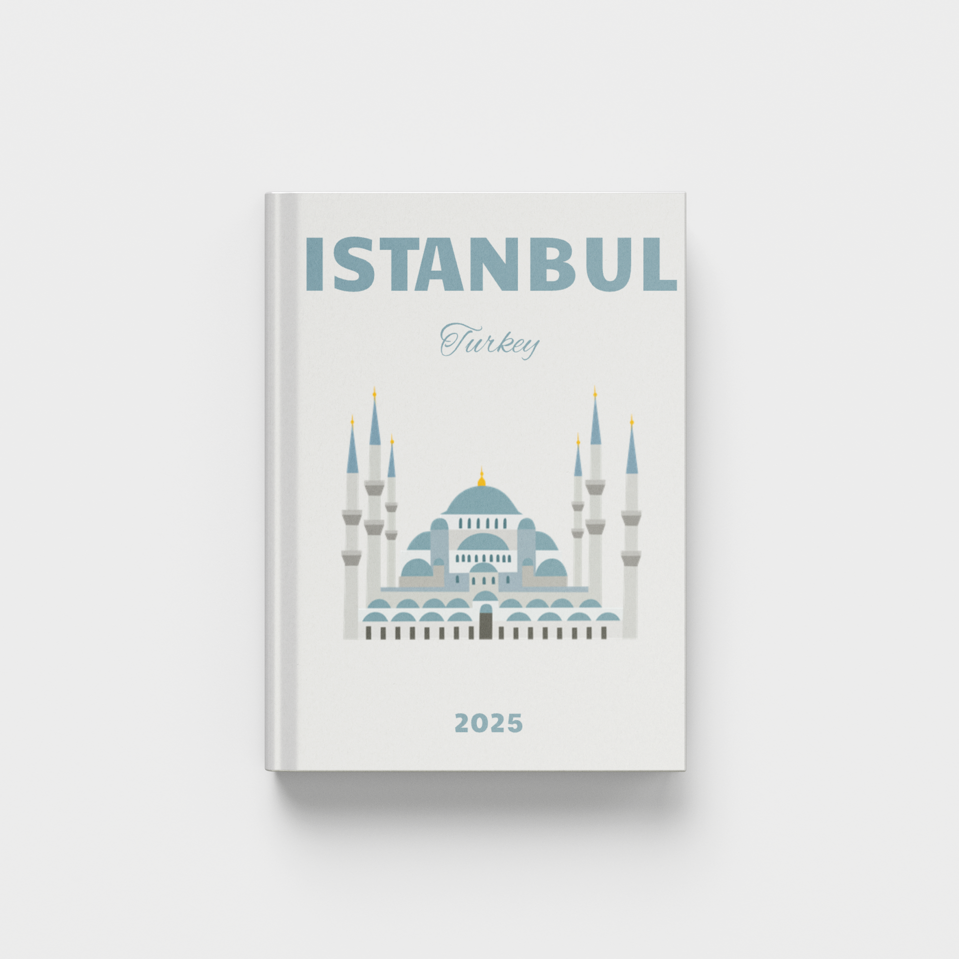 photobook with Istanbul design on a white background