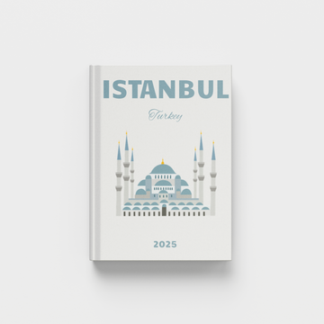 photobook with Istanbul design on a white background