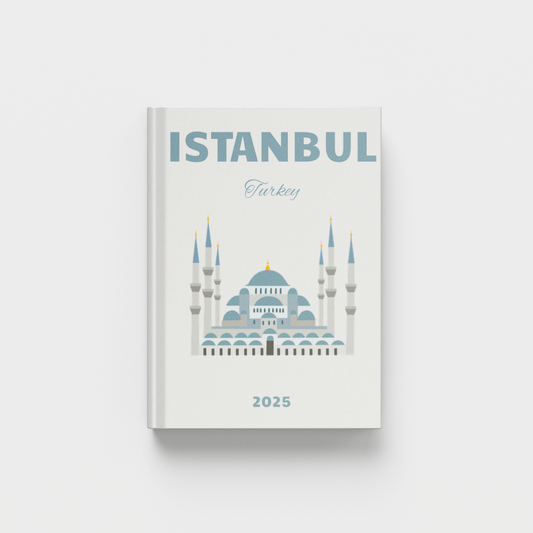 photobook with Istanbul design on a white background