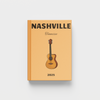 photobook with a guitar illustration and 'Nashville, Tennessee' text on a beige cover.