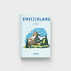 2025 Switzerland Alps photobook on a white background