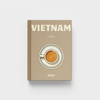 photobook cover with 'Vietnam' and a coffee cup design on a beige background